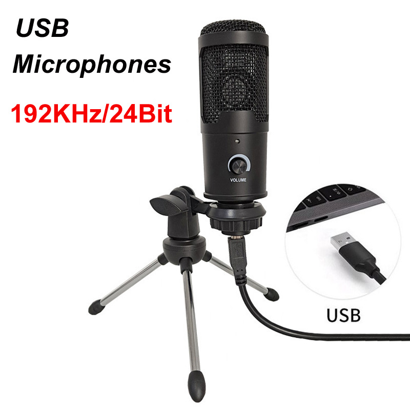 Streaming Mic Condenser - 1.5m USBコンデンサーマイク,PC,コンピューター,ラップトップ,曲,ゲーム,ストリーミング,レコーディング,YouTubeビデオ,マイク用