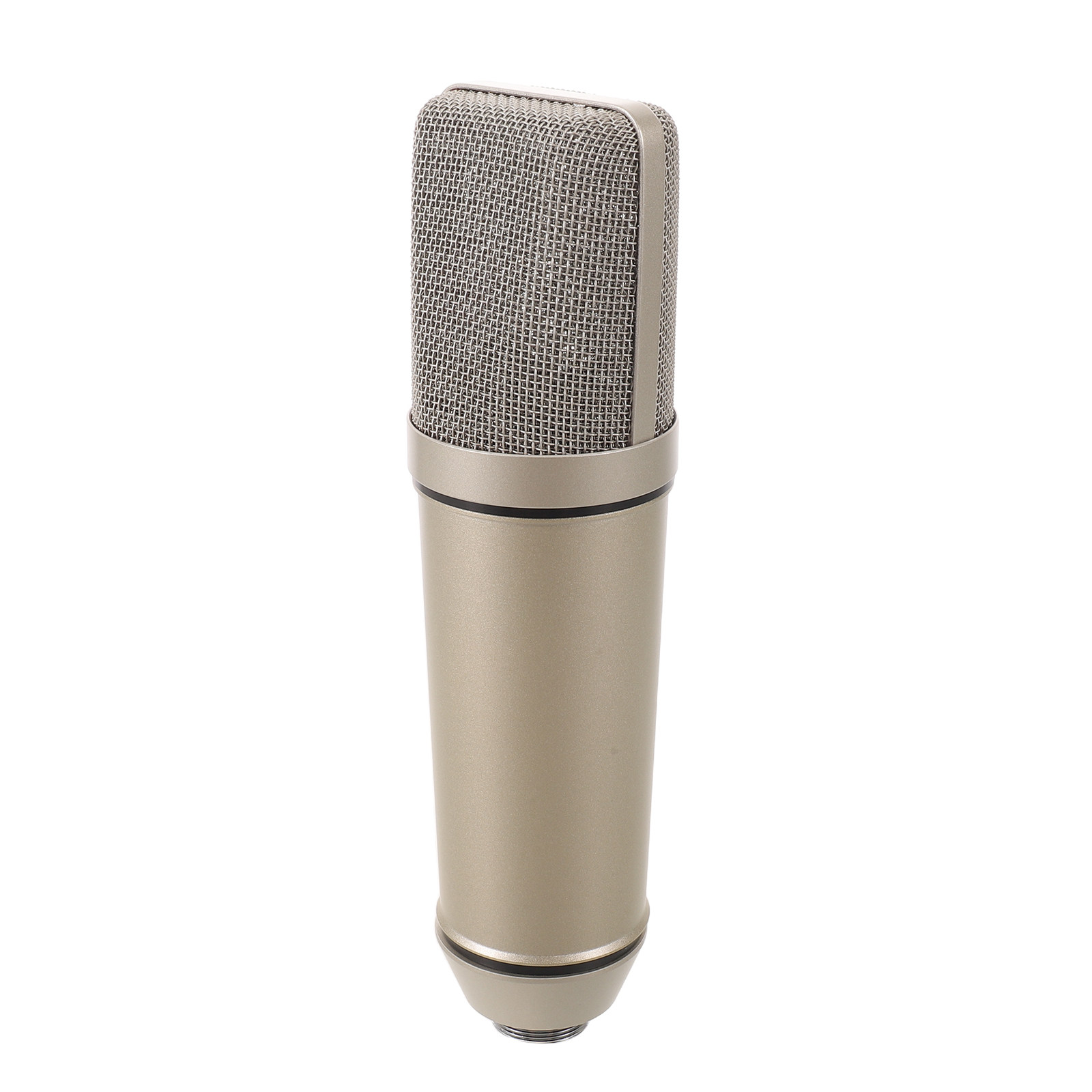 Streaming Mic Condenser - 金属製XLRコンデンサーマイク本体ハウジング ストリーミング ポッドキャスト ゲーミング カラオケ マイクチューブ