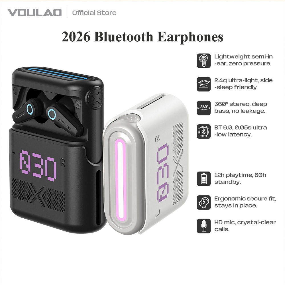 Esports Gaming Headphones - VOULAO VL03 ブルートゥースゲーミングイヤホン 低遅延 360°サウンドポジショニング IPX5