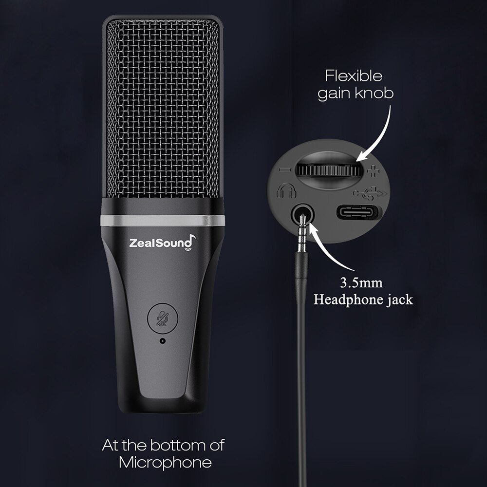 Zealsound rgbレコーディングマイク関節式アーム付 - Streaming Mic Condenser のレビューと価格