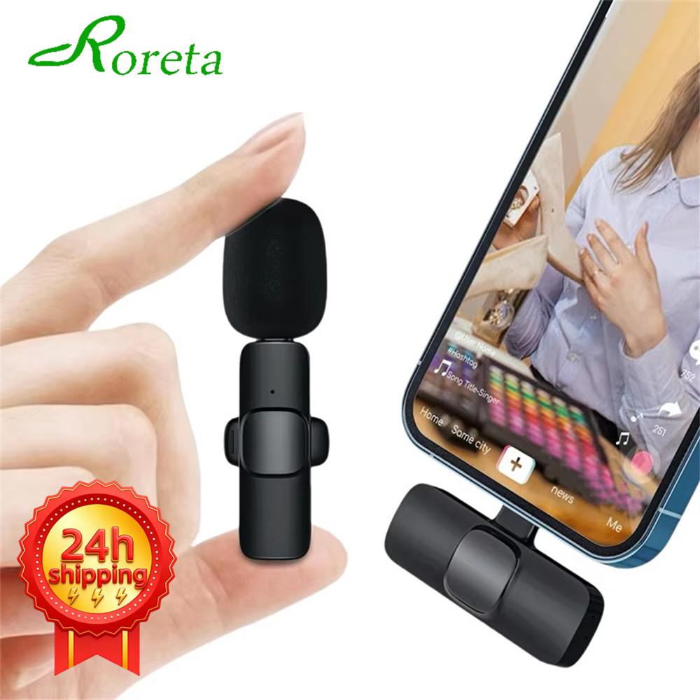 Roreta ノイズキャンセリングマイク ワイヤレスラベリア - Streaming Mic Condenser のレビューと価格