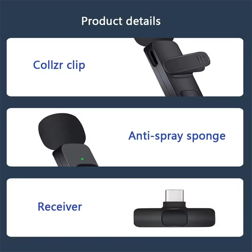 Roreta ノイズキャンセリングマイク ワイヤレスラベリア - Streaming Mic Condenser のレビューと価格