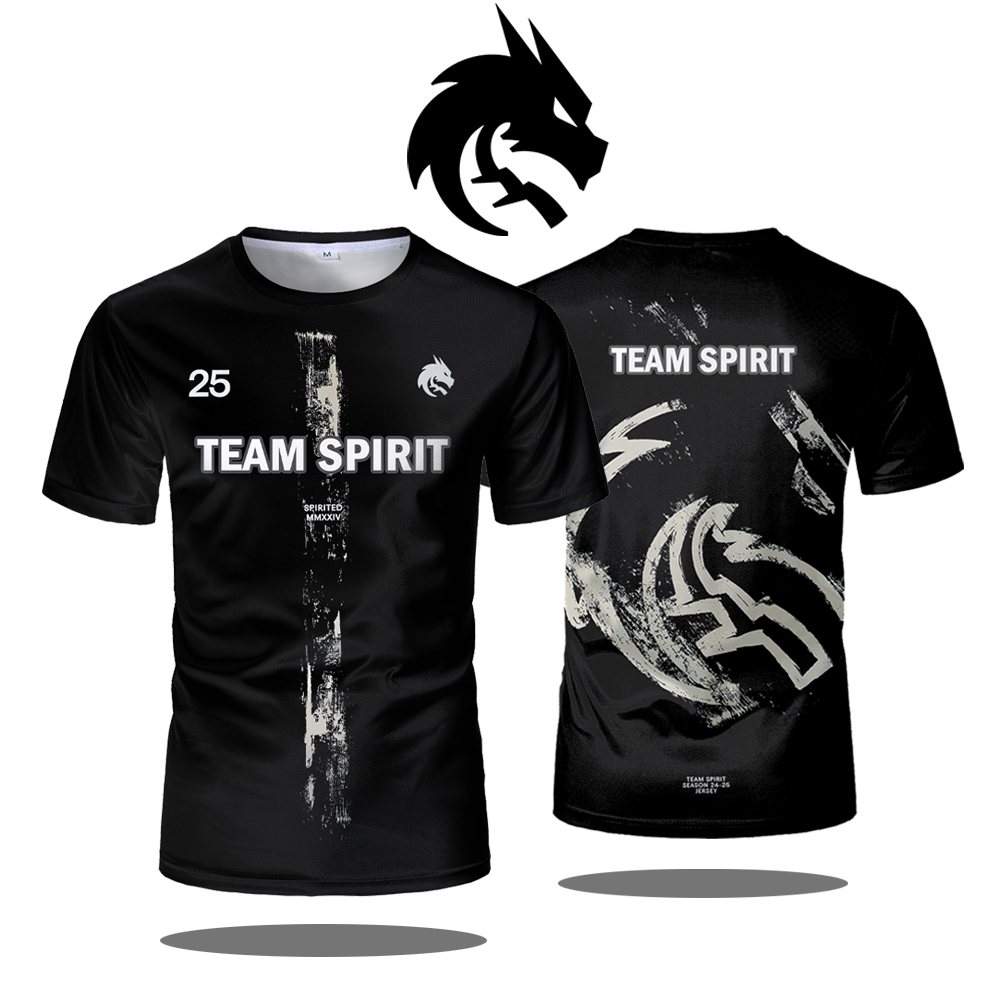 チームスピリット 2025 ニュージャージー CS2 E ス - Esports Gaming T Shirt のレビューと価格