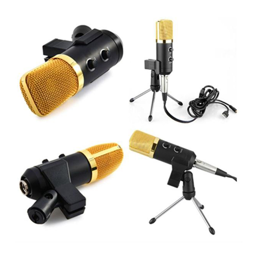 F100tl USBコンデンサーマイク、ブラック、金属合金製 - Streaming Mic Condenser のレビューと価格