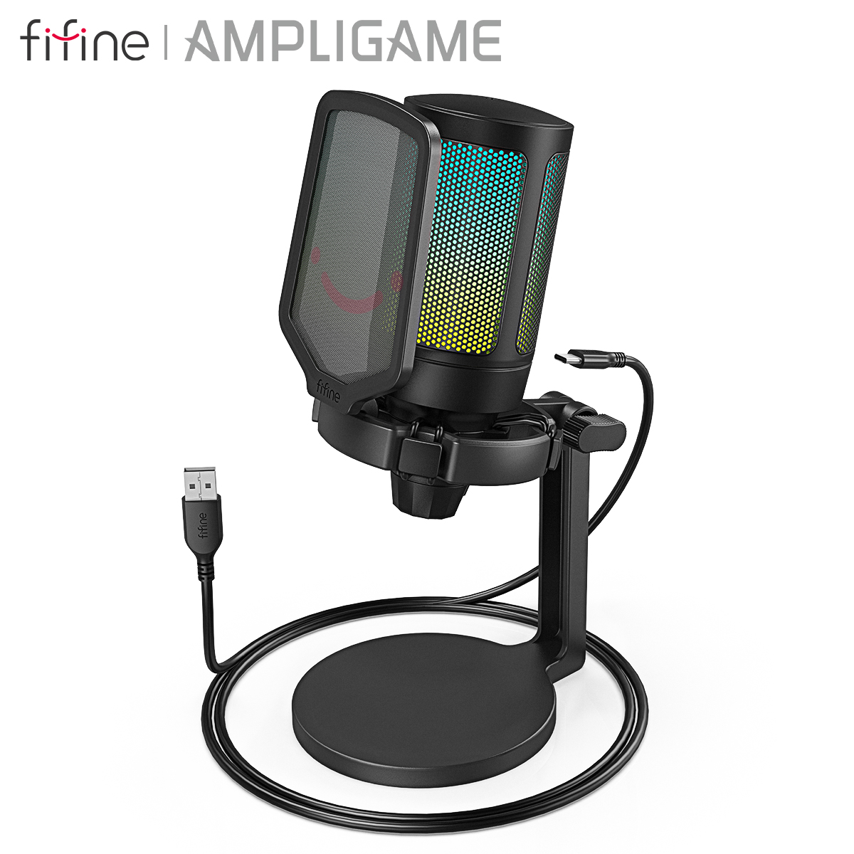 FIFINE AmpliGame ゲーミングマイク ショック - Streaming Mic Condenser のレビューと価格